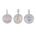 Men's Hip Hop Style Circular Pendant Necklace With ALLHUSTLE NO LUCK Lettering - Brass Chain For Trendy Streetwear Look_ipsvogv.com
