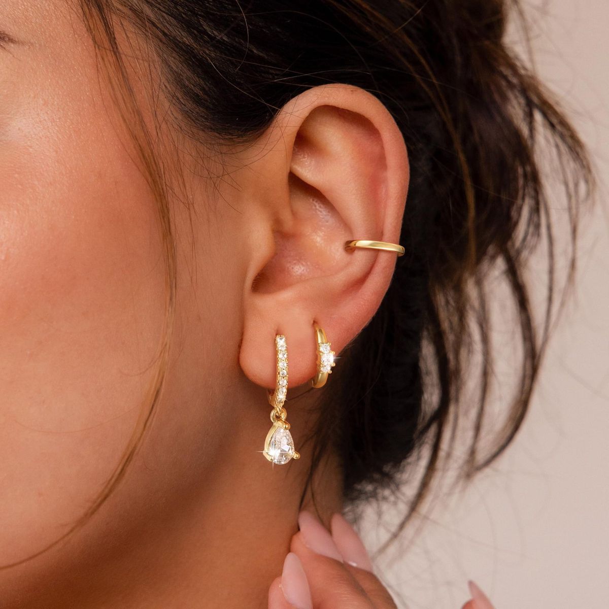 Women’s Jewelry Set Fashion Hot SaleReal Gold Brass Electroplating Popular Ins Style Inlaid Zircon Earrings Personality Creative Temperament Earrings_ipsvogv.com