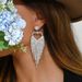 Unisex Light Luxury Style Fashion Peach Heart Tassel Earrings High End Bohemian Earrings Earrings Light Luxury_ipsvogv.com