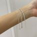 Korean S Pure Silver Full Diamond Zircon Tennis Bracelet, Minimalist INS Geometric Hip-hop Bracelet_ipsvogv.com