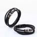 hot selling ethnic style braided bracelet stainless steel bracelet men's multi layer braided leather rope magnetic buckle bracelet batch_ipsvogv.com