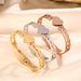 Netizen Same Style Titanium Steel Color Preserving Personalized Heart Shaped Letter Fashion Simple Bracelet Temperament_ipsvogv.com