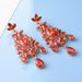 Exaggerated trend earrings for women with diamonds, high end retro fashion pendant jewelry, earrings, crown_ipsvogv.com