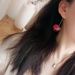 New Female Temperament Sweet And Fresh Cherry Resin Ladies Earrings Jewelry Gifts_ipsvogv.com