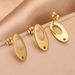 Stainless Oval Hollow Titanium Steel DIY Earring Making Products, Earrings, Ear Posts, Jewelry Accessories_ipsvogv.com