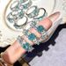 Embroidered Ball Blue Zircon For Vintage Women's Internet Popularity, Light Luxury, High Quality, Exquisite Finger Ring Popularity, Luxury, Quality,_ipsvogv.com