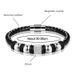 Men's double-layer zircon woven leather bracelet, versatile for women_ipsvogv.com