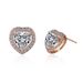 Fashion Diamond Heart Shaped Zircon Earrings Earrings Temperament Earrings_ipsvogv.com