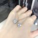 Women’s Jewelry Set Fashion necklace thread earrings for women color separated gold plated engagement jewelry set_ipsvogv.com