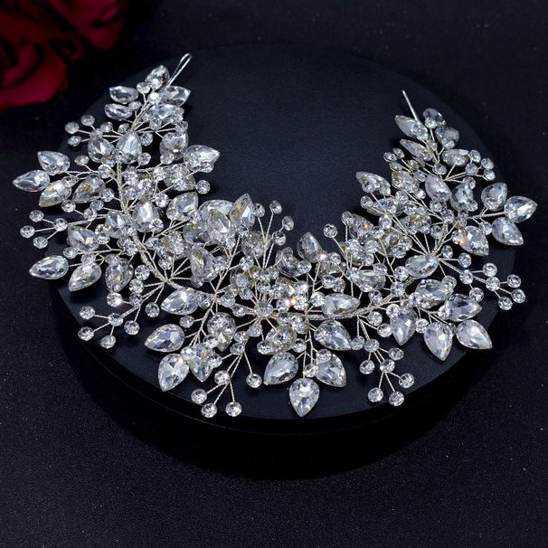 Bridal Headdress New Rhinestone Handmade Headband Wedding Dress Hairband Pressed Hair Headband Hair Accessories_ipsvogv.com