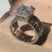 Sterg Sier Band Ring Princess Cut Wedding Rings 3ct Lab Dia fashion Jewelry For Women woman Engagement Anniversary_ipsvogv.com