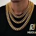 Men's Jewelry Titanium Steel Jewelry Hip Hop Zircon Double Sided Diamond Buckle Round Grinding Encryption Stainless Steel Cuban Chain Men's Necklace_ipsvogv.com