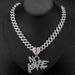 Accessories For Men, Personalized Hip-hop, Cuban Chain, Fashionable, Diamond Studded, Heart Wrenching, NO LOVE Letter_ipsvogv.com