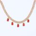 Micro-inlaid Square Zircon Pendant Necklace Trendy Hip-hop New Cuban Chain Necklace_ipsvogv.com