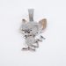 Men’s Jewelry Set Fashion New Alloy Cartoon Animal Jerry Full Diamond Three Dimensional Pendant Necklace Fashionable And Versatile Men's Accessories_ipsvogv.com
