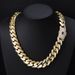 Men's Jewelry Micro Inlaid Zircon Cuban Chain Men's Necklace High End Jewelry Personality Trend Accessories_ipsvogv.com