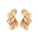 Unisex Simple Women's Flower Earrings Personality Exaggerated Metal Style Multi Layer Niche Design Earrings Petal Earrings_ipsvogv.com