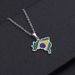 hot selling Brazilian map pendant stainless steel necklace oil drop map geometric ethnic style jewelry_ipsvogv.com