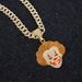 Unisex New Clown Diamond Alloy Pendant From Men's Trendy Hip Hop Cuban Chain_ipsvogv.com