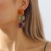 11476 Sweet Diamond Set Geometric ZA Unique Design Color Transparent Fashion Novel Earrings_ipsvogv.com