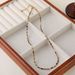Tiger Eye Stone Black Pointed Crystal Handmade Bead Collarbone Chain, Niche High-end Fashion Versatile Necklace_ipsvogv.com