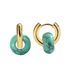 Drop Earrings Retro Popular Synthetic Turquoise Earrings For Women Multi Color Stone Temperament Hong Kong Style Hoop Earrings_ipsvogv.com