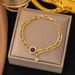 Jewelry Double-sided Black White Bracelet, Women's Titanium Steel Jewelry, Roman Numeral Adjustable And Bracelet_ipsvogv.com