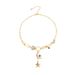 Women's Jewelry Mysticism Coin Diamond Embossed Small Pendant Bib Necklace Fashion Necklace_ipsvogv.com