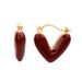 Stud Earrings Sterling Silver Angora Red Love Italian Glazed Earrings Niche All-match Temperament Jewelry High-end Sense_ipsvogv.com