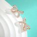 Women's Jewelry Silver Moissanite Earrings Butterfly Wonderland Round Bead Screw Earrings Exquisite Romantic Sweet Temperament Earrings_ipsvogv.com