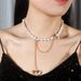 Ins Style Jewelry Transparent Heart Tassel Necklace Simple Pearl Women's Necklace_ipsvogv.com