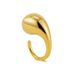 Unisex Hot Selling Real Gold Stainless Steel Water Drop Comma Open Ring Unisex Exaggerated Internet Celebrities_ipsvogv.com