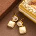 Exquisite And Fashionable Diamond Inlaid Zircon For Women With A Sense Of Light Luxury, Niche Fashion, Silver Needle_ipsvogv.com