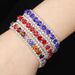 Women’s Jewelry Set Fashion Jewelry Silver Bracelet Colorful Shining Diamond Bracelet 480 Exquisite Bright Crystal_ipsvogv.com