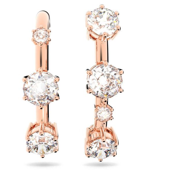 High Quality Rose Gold C Shaped Asymmetrical Ear Bone Clip Earrings For Women Elements Crystal Earrings_ipsvogv.com