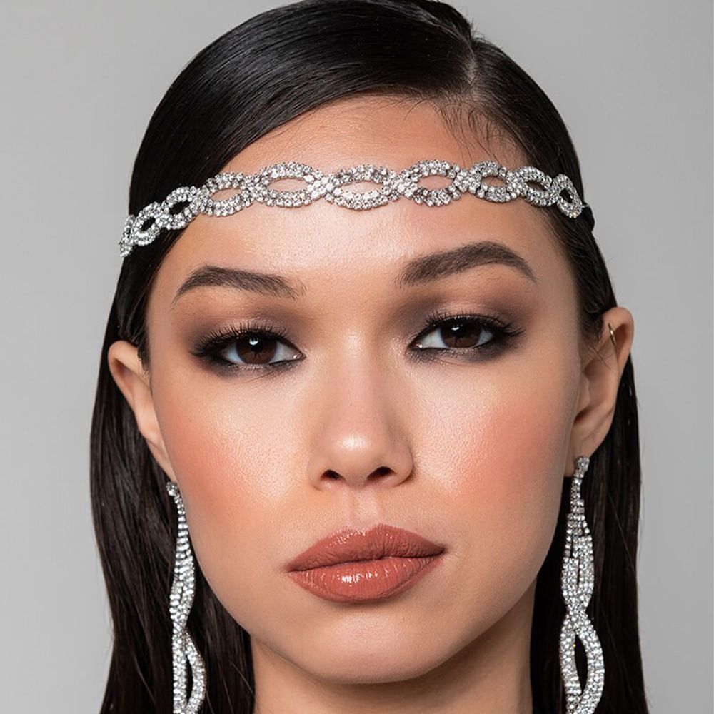 bridal wedding jewelry elastic headband handmade rhinestone headband headband jewelry_ipsvogv.com
