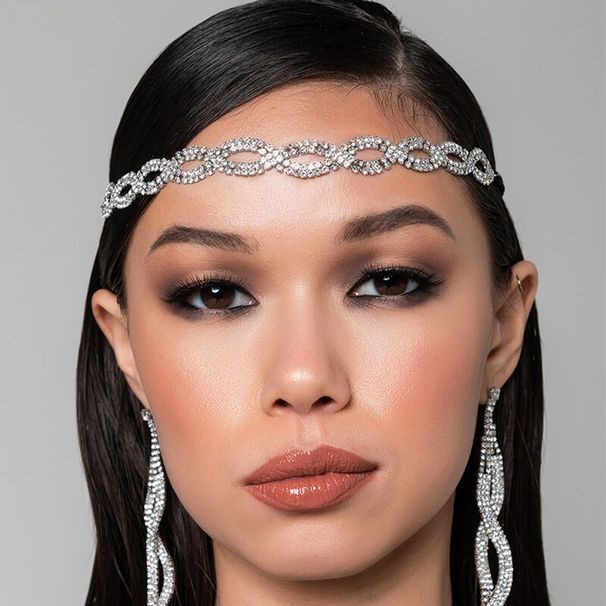 bridal wedding jewelry elastic headband handmade rhinestone headband headband jewelry_ipsvogv.com