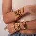 Instagram Titanium Open Colorless Stainless Steel Bracelet, Women's High Grade Zircon Bracelet_ipsvogv.com