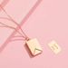 hot selling titanium steel envelope pendant necklace fashionable ladies titanium steel clavicle chain loveyou pendant can be opened_ipsvogv.com