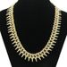 Hip hop exaggerated full diamond geometric necklace with a domineering and thorny Cuban trendsetter men's neck chain_ipsvogv.com