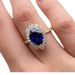 blue Is Fashionable And Simple, Women's Diamond Studded Jewelry, Wedding Single Ring Accessory_ipsvogv.com