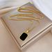 【 Full Body Titanium Steel 】 Geometric Square, Personalized, Minimalist, Genuine Gold Necklace In The Furnace, Female_ipsvogv.com