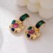 Women's earrings middle-aged earrings for women, light luxury, high-end niche design, colorful earrings, 2023 new temperament earrings_ipsvogv.com