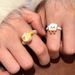 Cartoon Cute Bread Cat Claw Pearl Female Unique Niche Design Open Finger Sweet And Versatile Ring_ipsvogv.com
