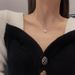 New Exquisite Micro-inlaid Small Square Zirconium Titanium Steel Necklace, Simple And Versatile Temperament Silver Collarbone Chain_ipsvogv.com