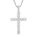 Square Large Zircon Cross Pendant Hiphop Men's Trendy Rap Singer Hip Hop Accessories_ipsvogv.com