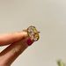 French Medieval Style, Niche Design, Irregular Rock Sugar, Yellow Diamond, Round Beads, High-end Feel, Hollowed Out Oval_ipsvogv.com