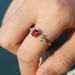 Cao Shi's Grandmother's Green Fashionable Diamond Inlaid Wedding Ring, Bracelet, Female Engagement Accessory_ipsvogv.com
