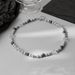 New niche design with reflective beads patchwork collarbone chain, female personality, hip-hop trend, versatile couple_ipsvogv.com