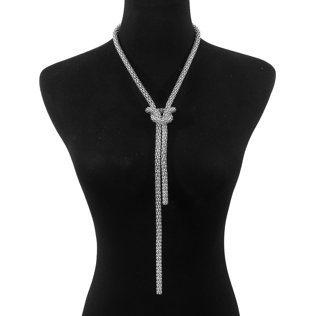 N11605 minimalist Y-shaped geometric linear with personalized knotting tassel, sexy and fashionable necklace for women_ipsvogv.com